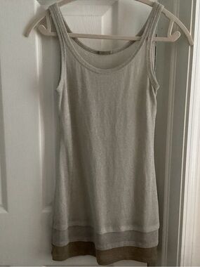 lame multi tier tunic top vintage